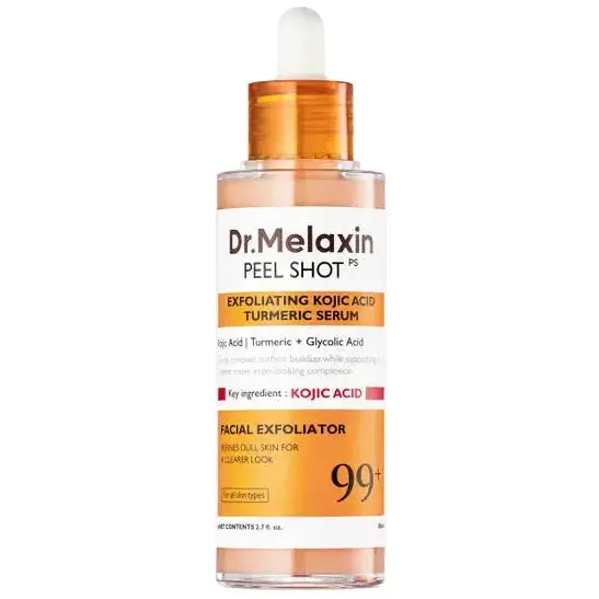 Dr.Melaxin - Peel Shot Exfoliating Kojic Acid Turmeric Serum with Glycolic Acid 80ml.