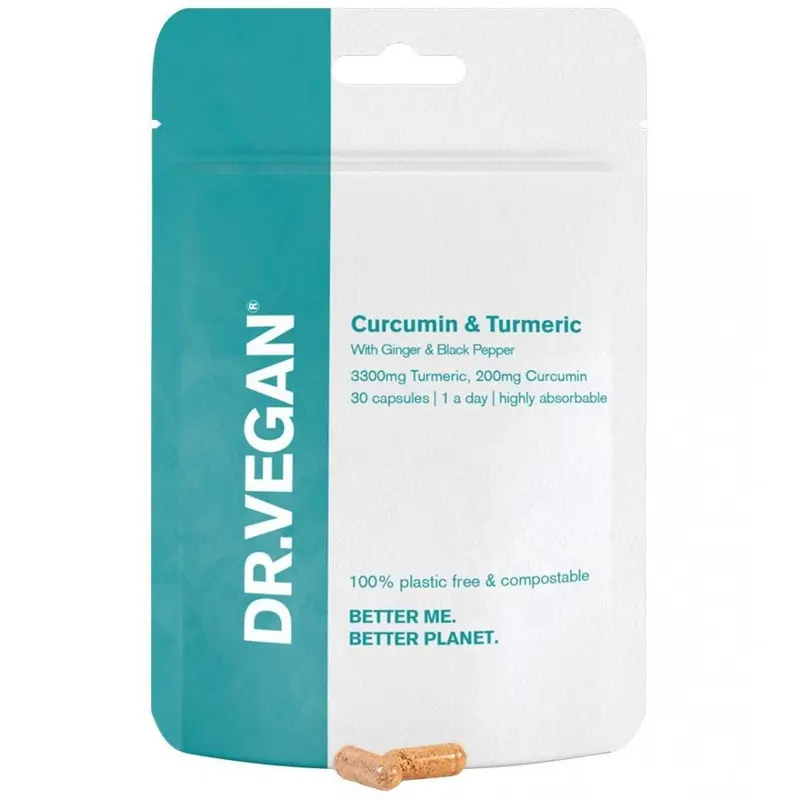DR.VEGAN Curcumin & Turmeric 3300mg - 30 Capsules