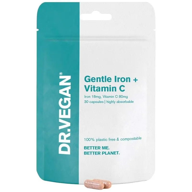 DR.VEGAN Gentle Iron + Vitamin C - 30 Capsules