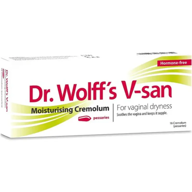 Dr Wolff Dr Wolff's V-san Moisturising Cremolum Pessaries 16s