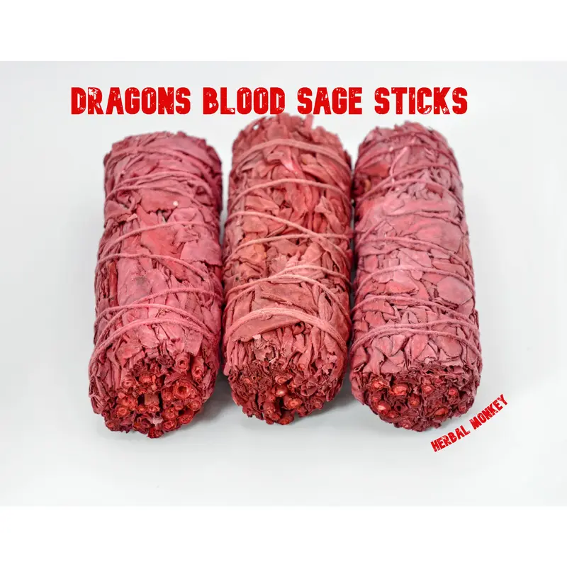 Dragons Blood Sage Smudge Sticks | Infused with loving energy within a Crystal Grid