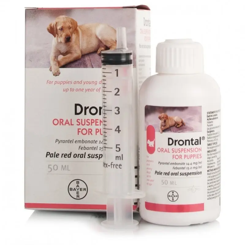Drontal Puppy Worming Suspension (50ml Bottle)