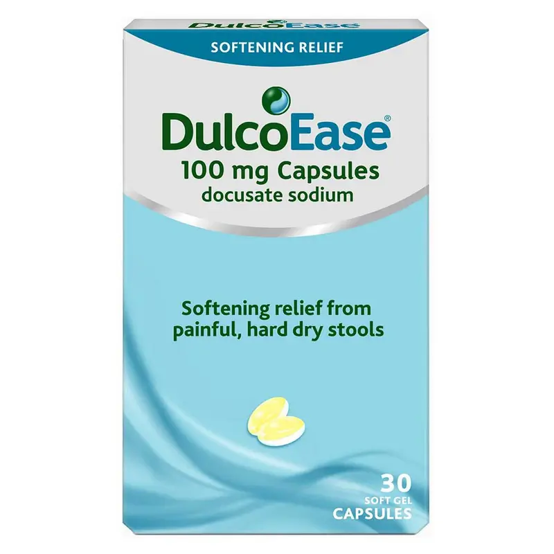 DulcoEase 100mg Stool Softener Capsules (30)