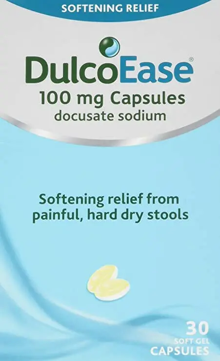 DulcoEase Soft Gel Docusate Sodium 100mg – 30 Capsules
