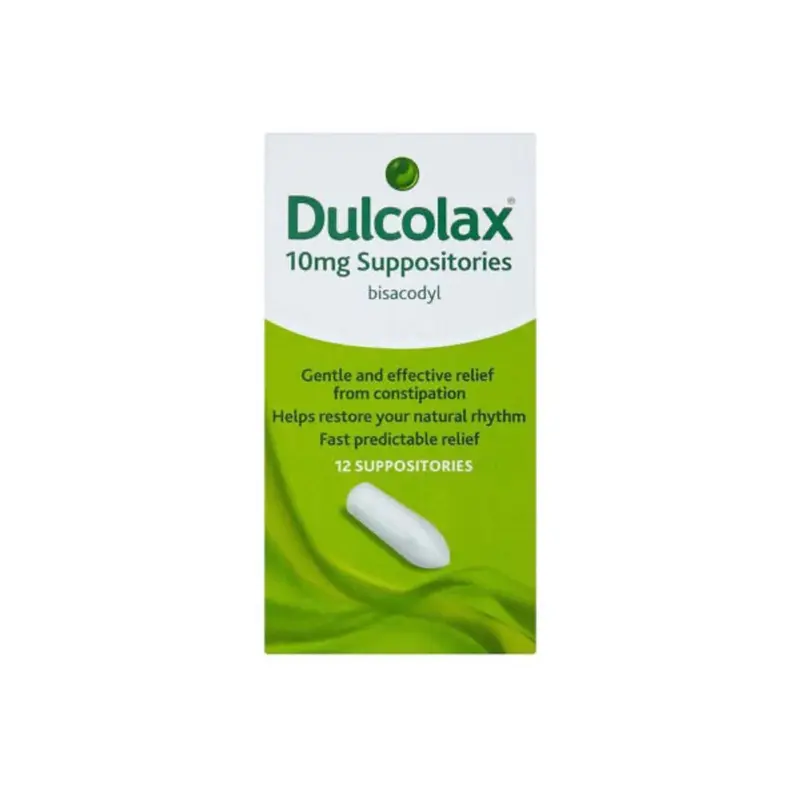 Dulcolax 10mg suppositories- pack of 12