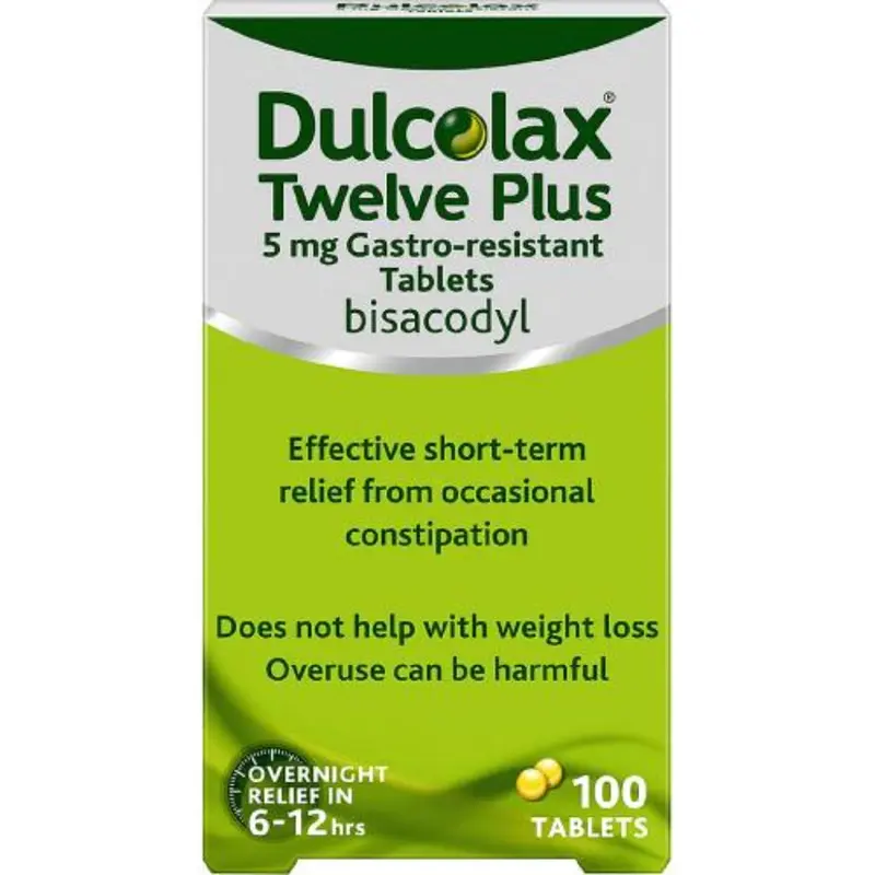 Dulcolax Twelve Plus Laxative Tablets Pack of 100