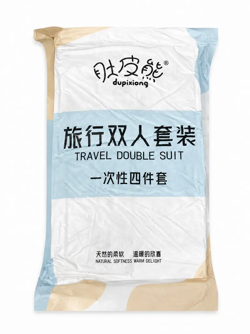 Dupixiong Disposable Travel Bedding Set for Two – 4-Piece Double Set