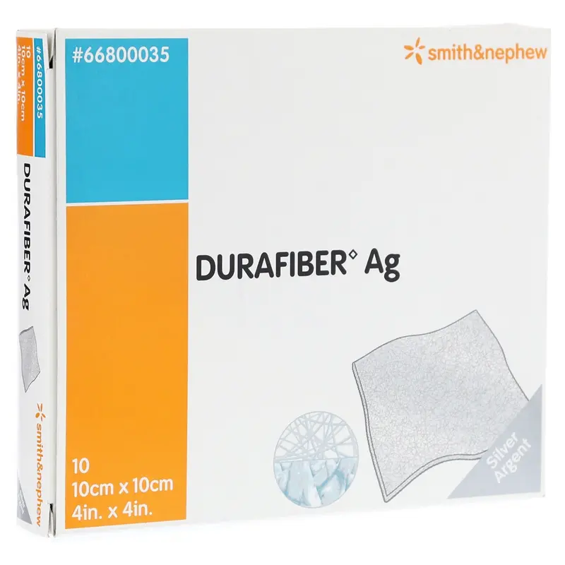 DURAFIBER™ Ag PRO Antimicrobial Gelling Fibre Dressings – Multiple Sizes