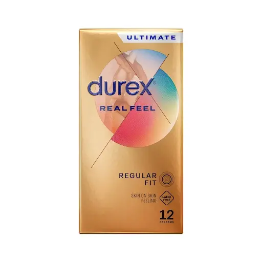 Durex Real Feel Non-Latex Condoms - 12 Condoms