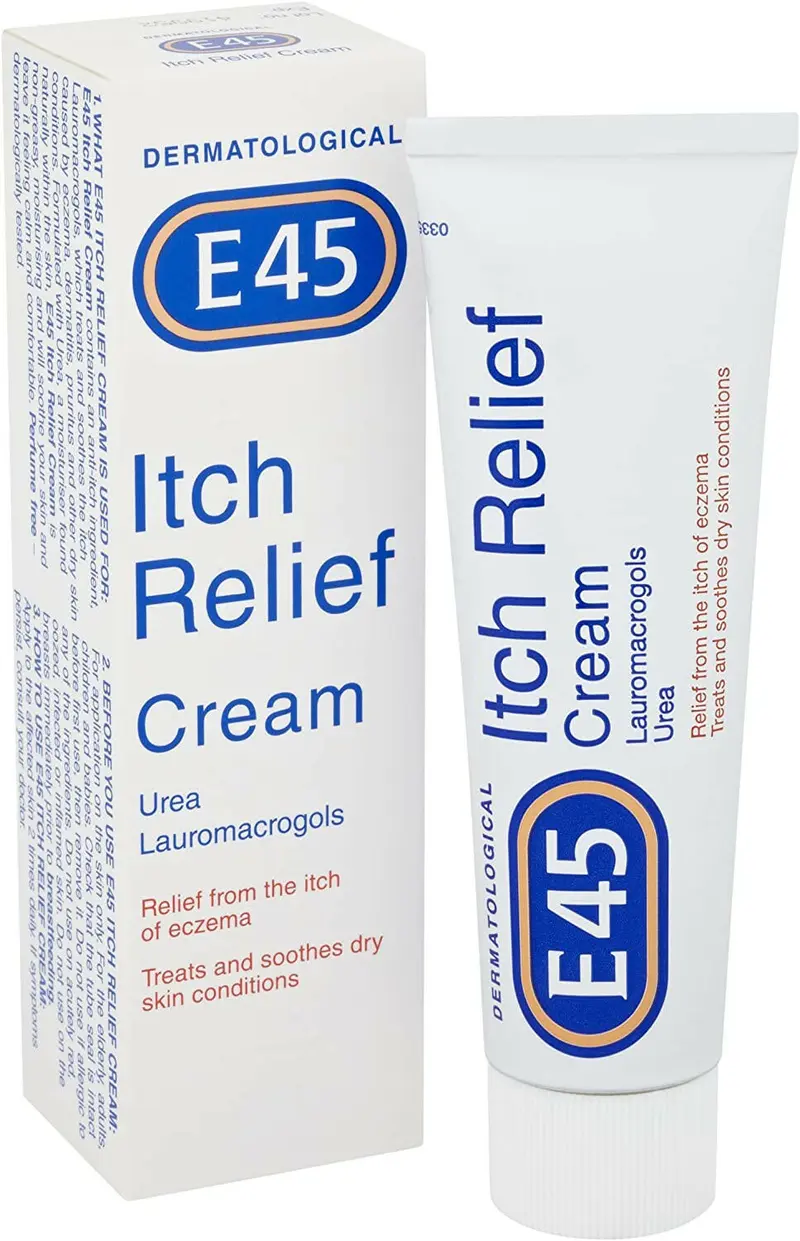 E45 Itch Relief Cream 50g - Soothes Dry & Itchy Skin