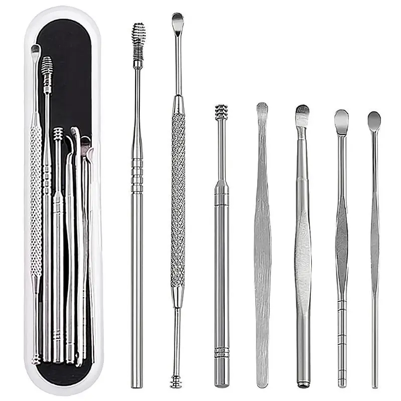 Ear Wax Cleaner Stainless Steel 7pcs/set