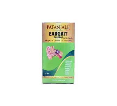Eargrit Ear drops 15ml help reduce inflammation and ringing sound in ear patanjali