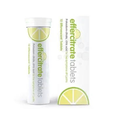 EFFERCITRATE TABS 12/potassium citrate citric acid for the symptoms of cystitis