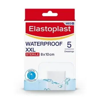 Elastoplast Aqua Protect Waterproof XXL Dressings 8cm x 10cm 5 Pack