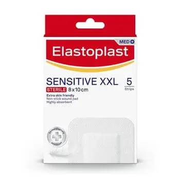 Elastoplast Sensitive XXL Dressings 8cm x 10cm 5 Pack