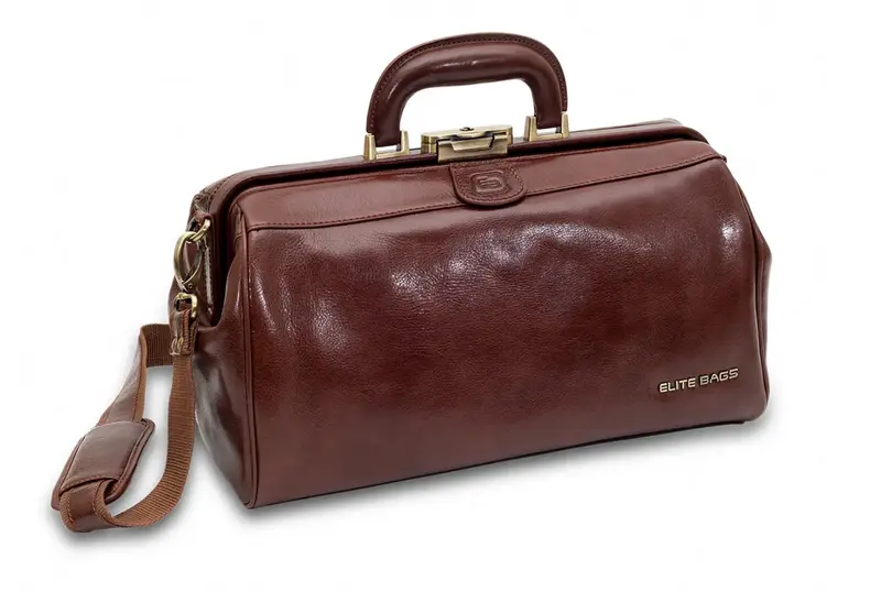 Elite Classys Medical Bag Brown Leather Doctors Bag