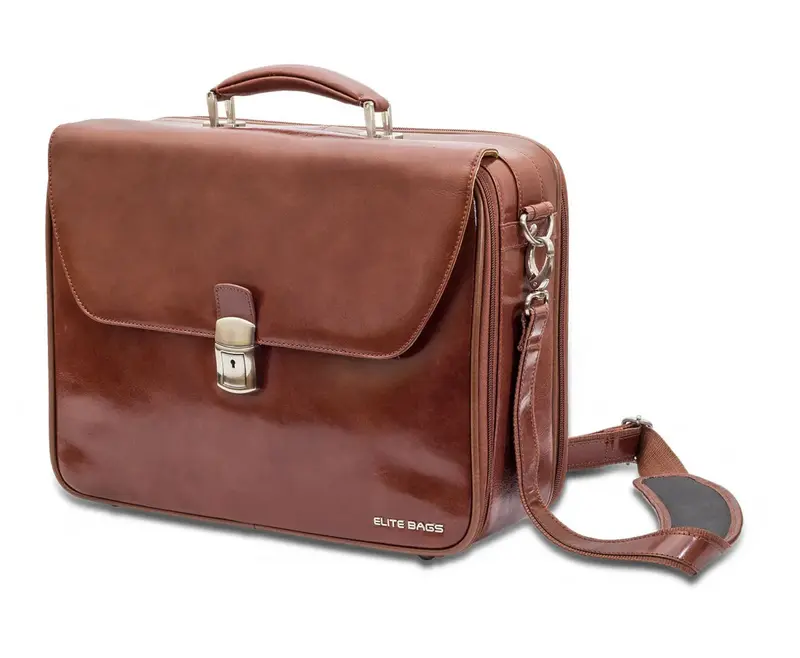 Elite Doctors Medical Bag Brown Leather