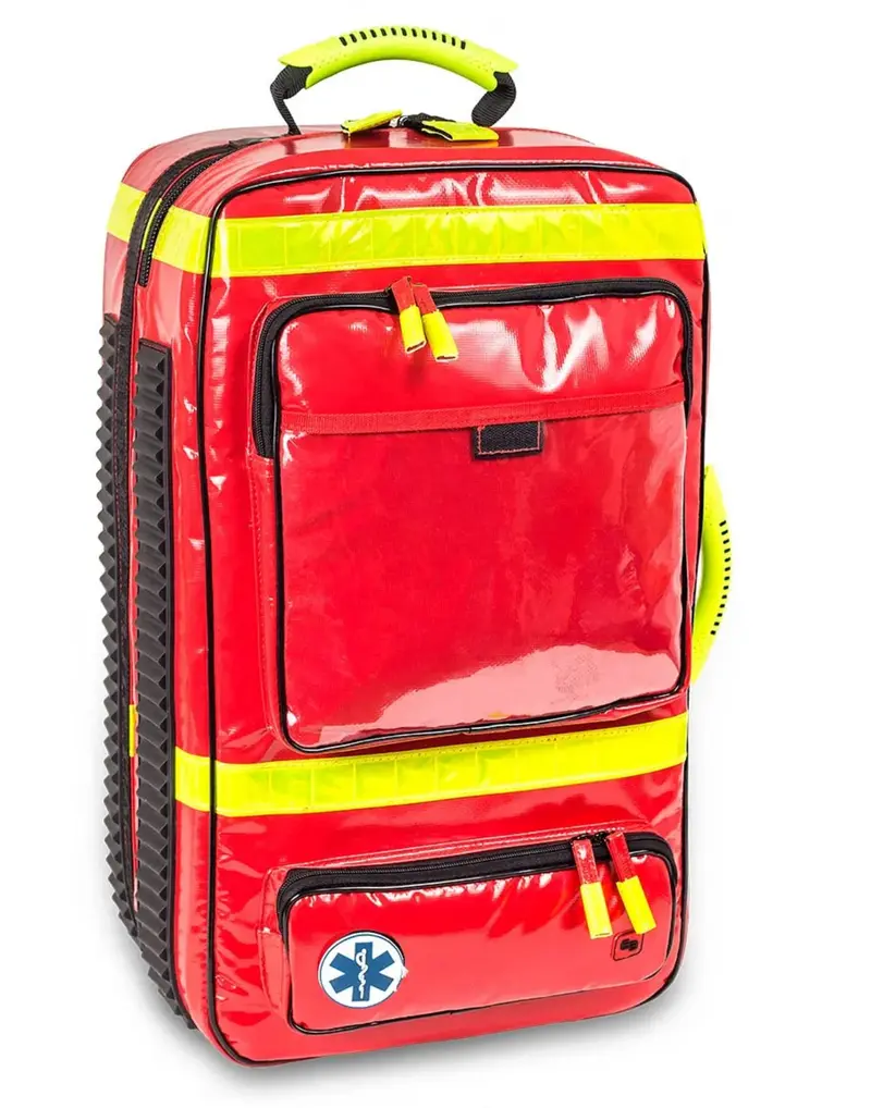 EMERAIRS Advanced Life Support Emergency Briefcase (ALS) Red Tarpaulin Medical Bag