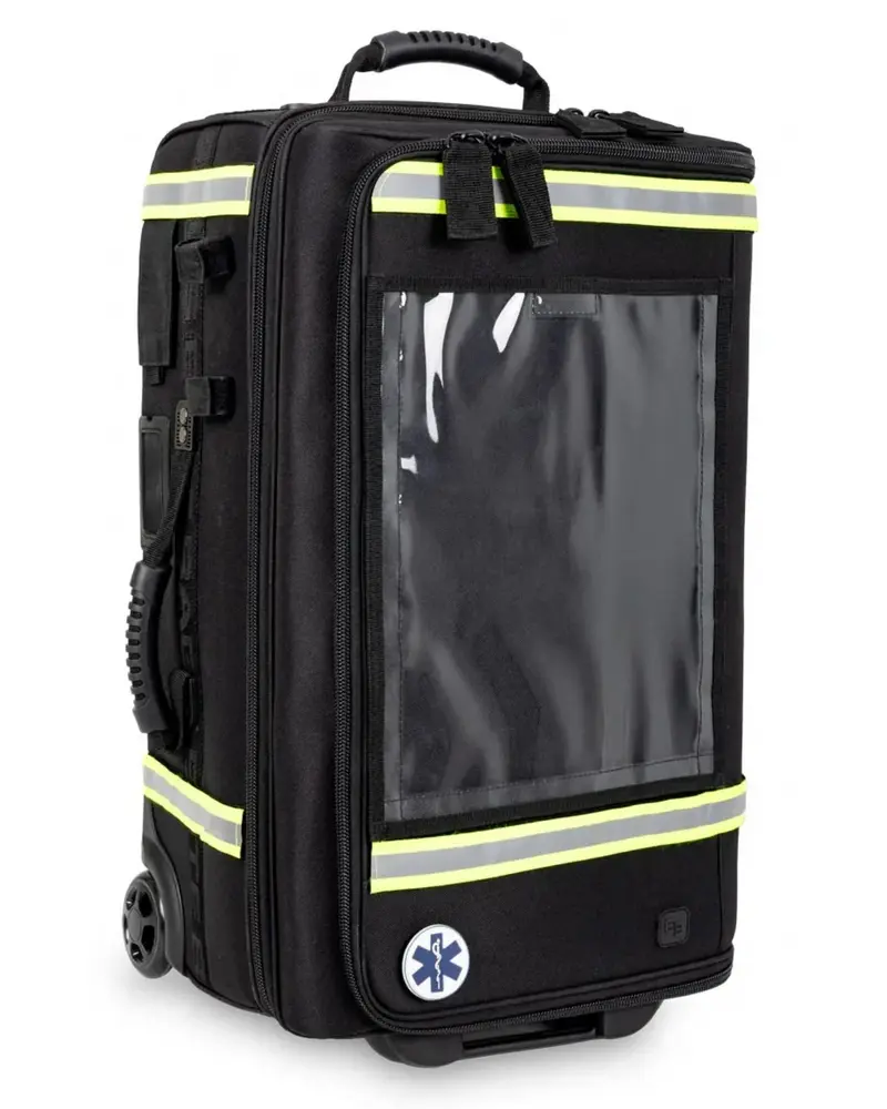 EMERAIRS TROLLEY Oxygen Suitcase Trolley Bag Emergency Black Medical Bag