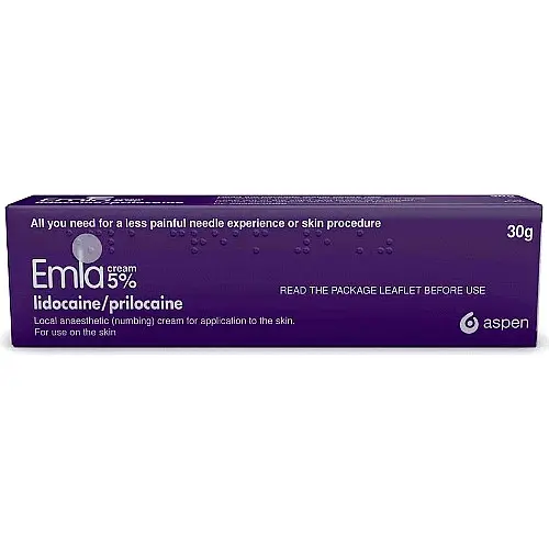 EMLA 5% Cream 30g Tube with no dressings