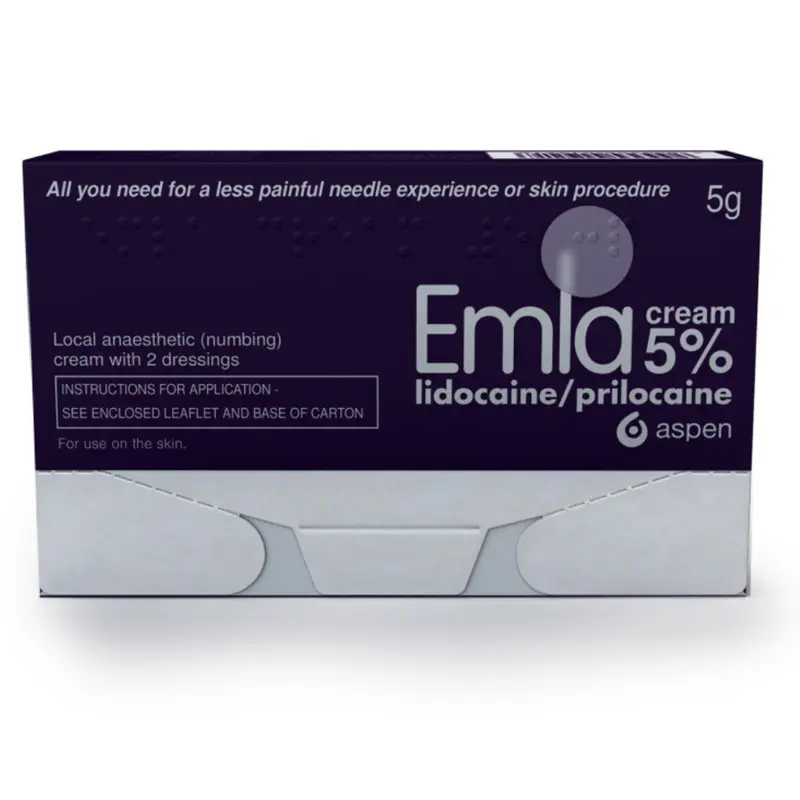 Emla Cream 5% 5g With 2 Dressings (P)(A)
