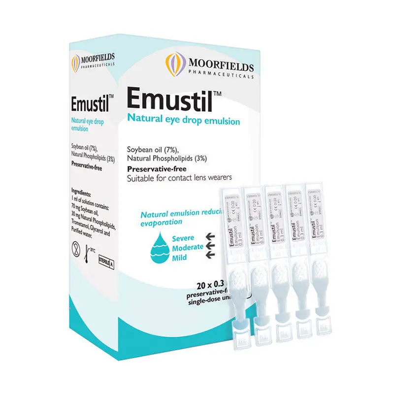Emustil Natural Eye Drop Emulsion 20 Pack