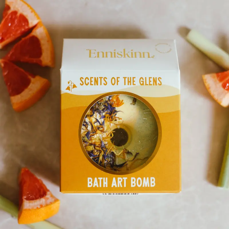 Enniskinn - Bath Bomb - Lemongrass Bergamot - Scents of the Glens