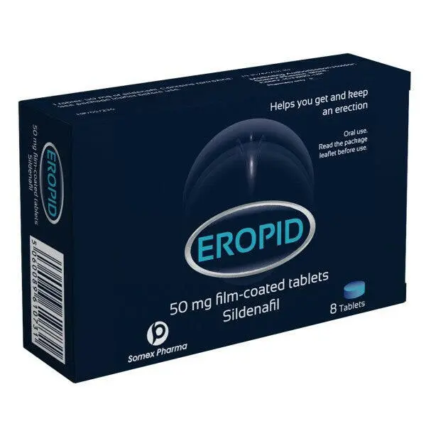 EROPID Sildenafil 50mg Film-Coated Tablets - 8 Tablets