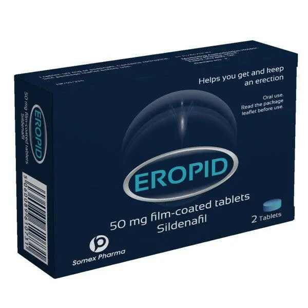 Eropid Sildenafil 50mg Tablets – 2 Tablets