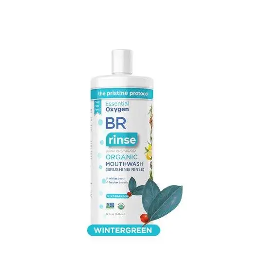 Essential Oxygen BR Mouthwash + Rinse Peppermint 473ml