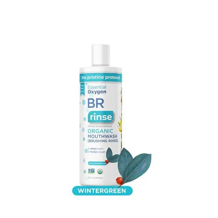 Essential Oxygen BR Mouthwash + Rinse Wintergreen 473ml
