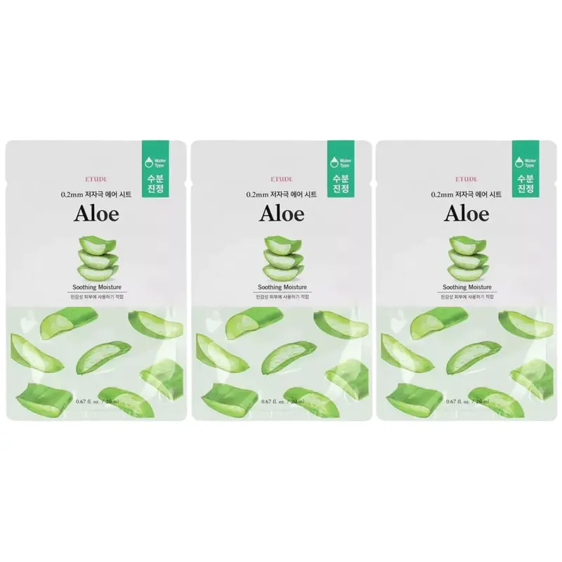 Etude - 0.2mm Air Mask Aloe 20ml. (Pack of 3)