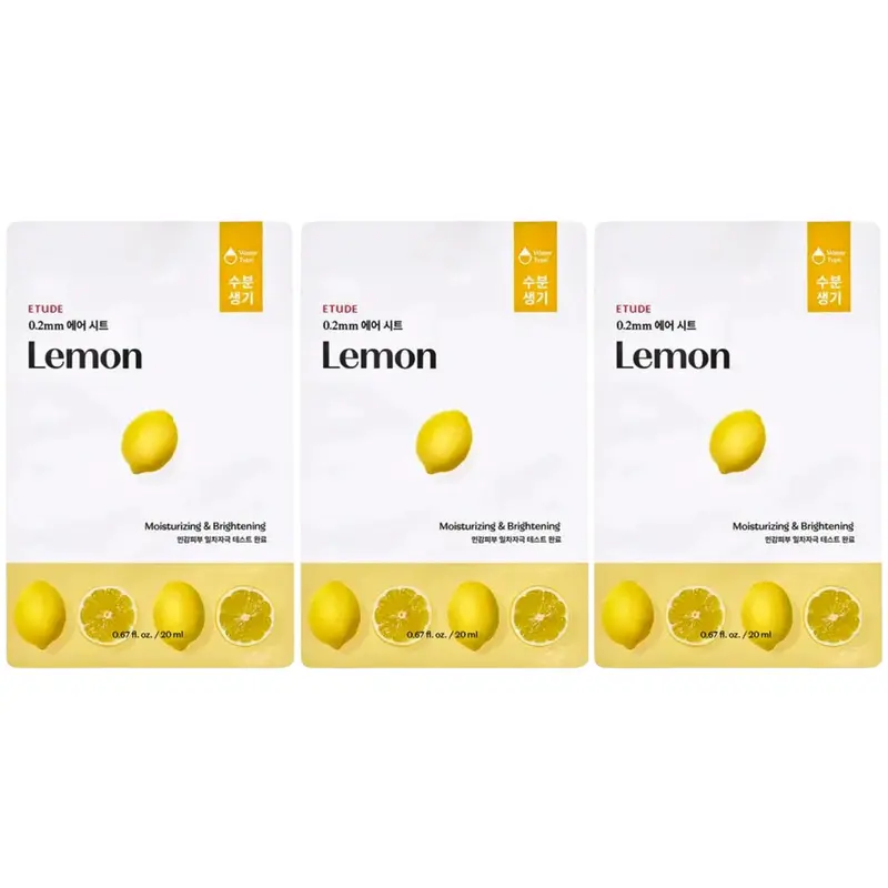 Etude - 0.2mm Air Mask Lemon 20ml. (Pack of 3)