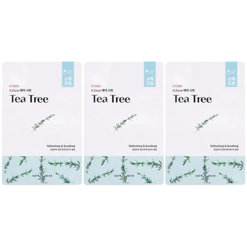 Etude - 0.2mm Air Mask Teatree 20ml. (Pack of 3)