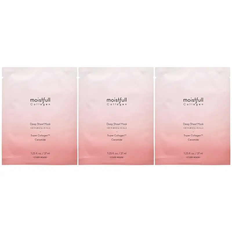 Etude - Moistfull Collagen Deep Sheet Mask 37ml. (Pack of 3)