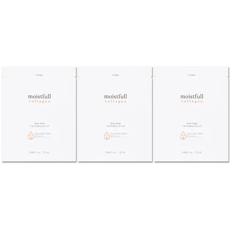 Etude - Moistfull Collagen Sheet Mask 25ml. (Pack of 3)