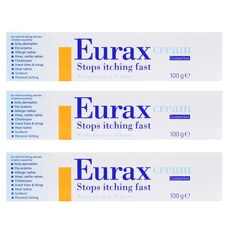 Eurax Anti-Skin Irritation Cream - 100g - 3 Pack