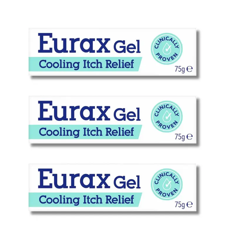 Eurax Cooling Itch Relief Gel - 75g - 3 Pack