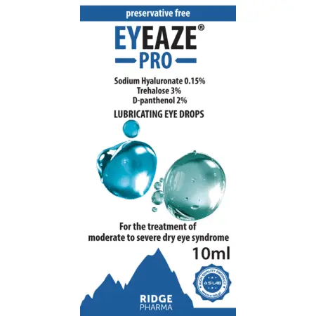 EYEAZE PRO Preservative & Phosphate Free Eye Drops 10ml