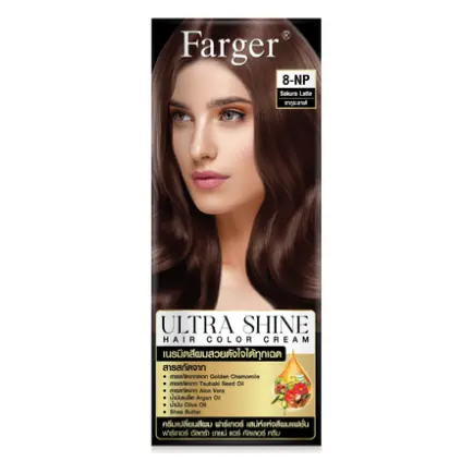 Farger - 8-NP- Sakura Latte, Ultra Shine Color Cream 100g.