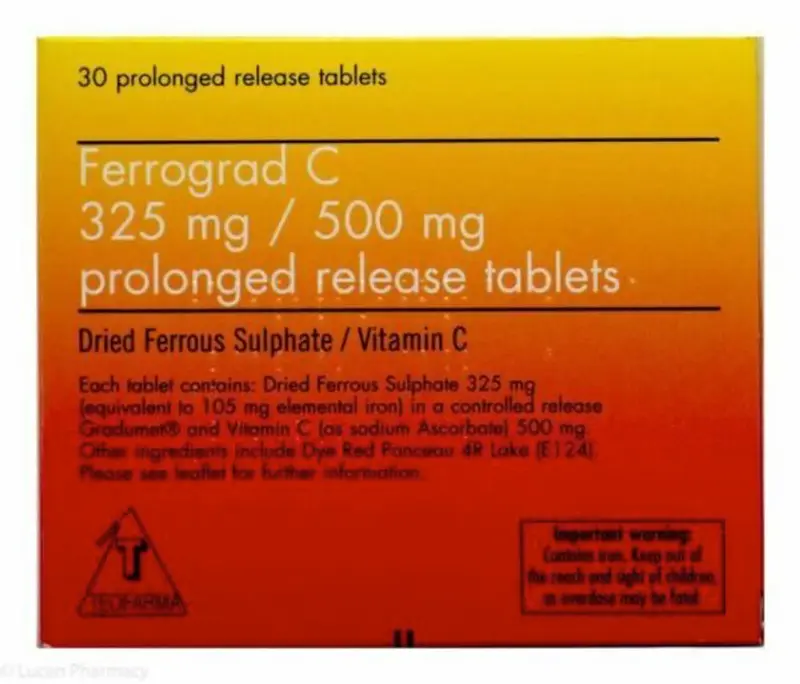 Ferrograd C - Iron & Vitamin C - pack of 30 (P)