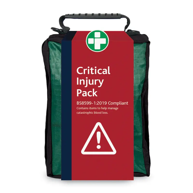 First Aid Kit Critical Injury Pack in Stockholm Bag BS8599-1