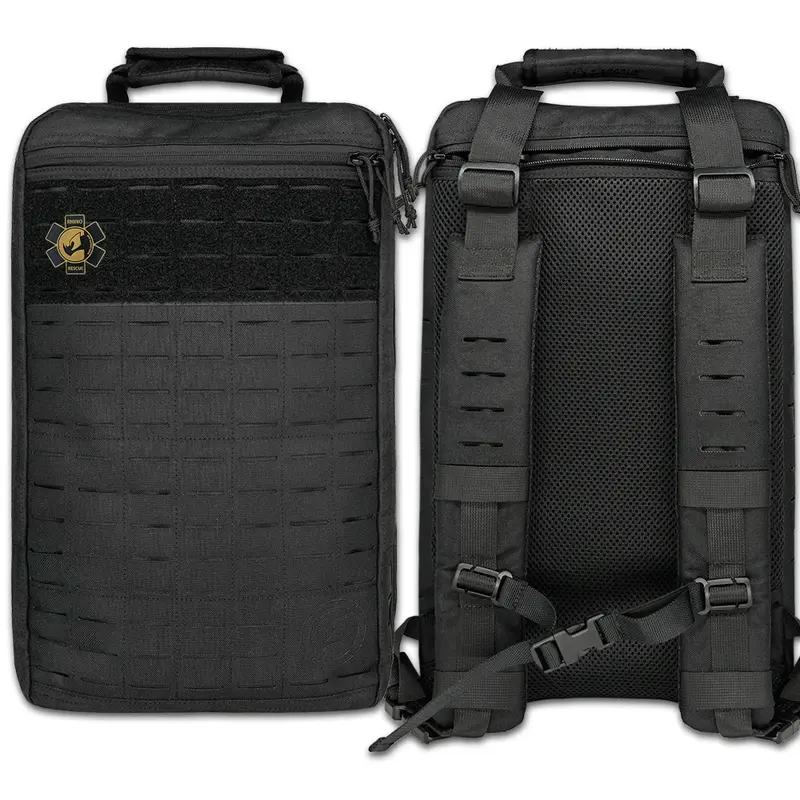 First Aid Kit (Hiking, Camping - Tactical Medical Trauma Backpack)
