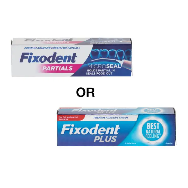 Fixodent Plus 0% Denture Adhesive