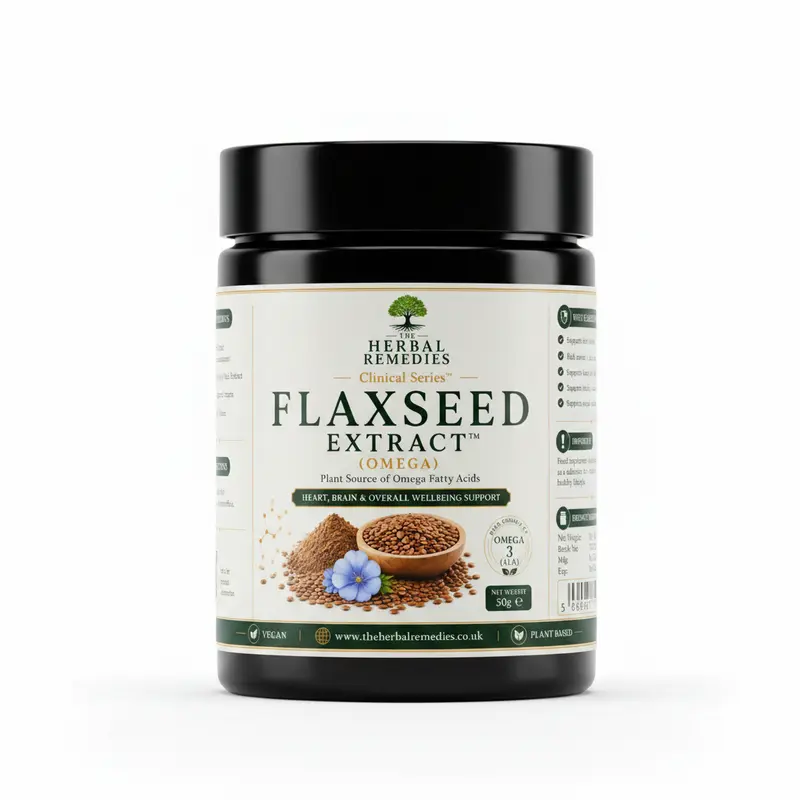 Flaxseed Extract (Omega) (Linum usitatissimum) — Omega-3 ALA & Lignan Complex | Clinical Series
