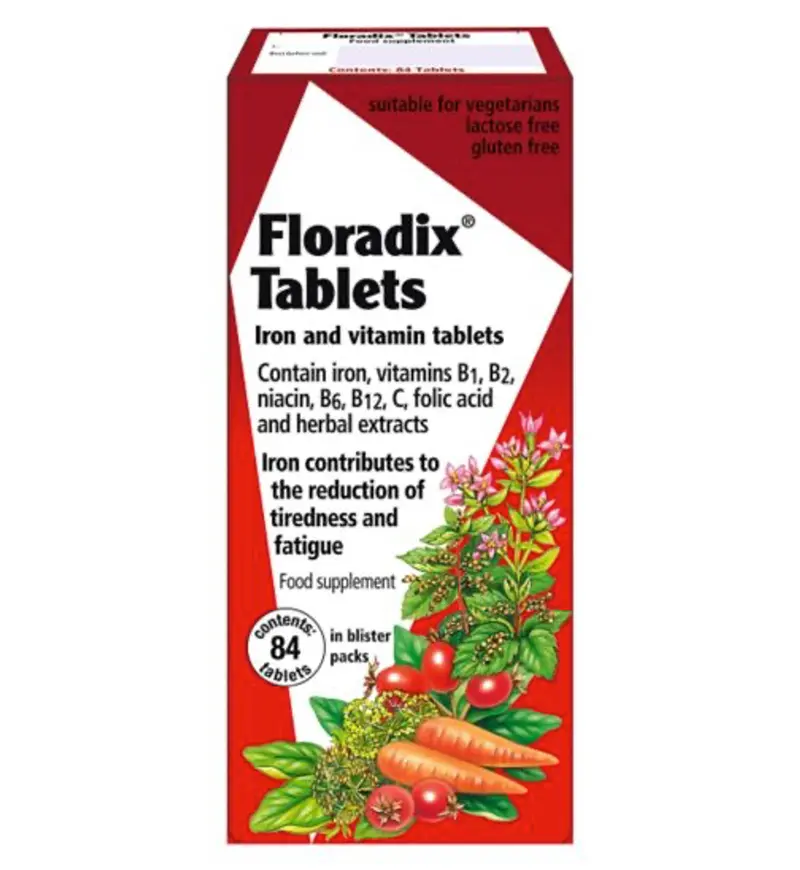 Floradix Iron Formula 84 tablets