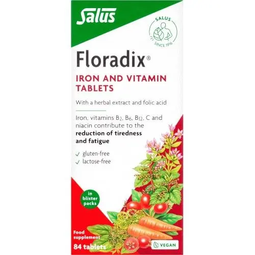 Floradix Iron Supplement Tablets 84 Tablets