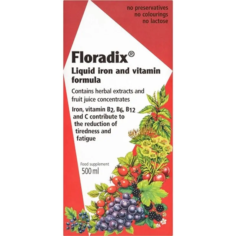 Floradix Liquid Iron and Vitamin Formula 500ml