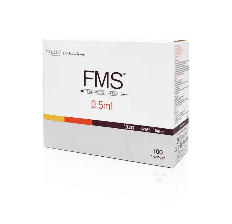FMS Micro Syringe 32G - 0.5ml (Box of 100)