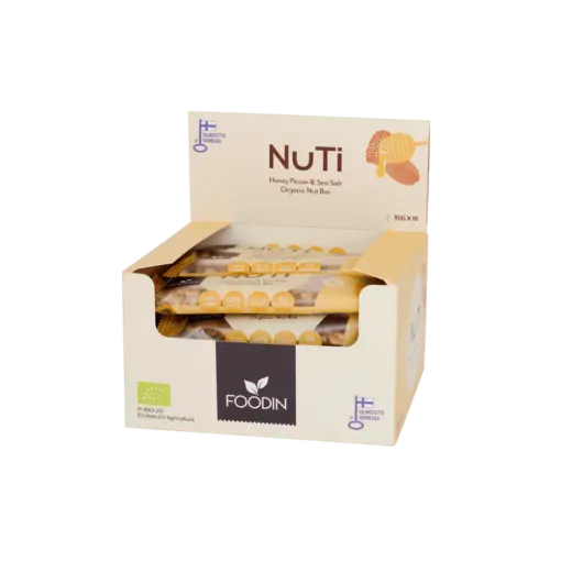 FoodIn Organic NUTI Honey Pecans & Sea Salt, 35g x 15 pcs